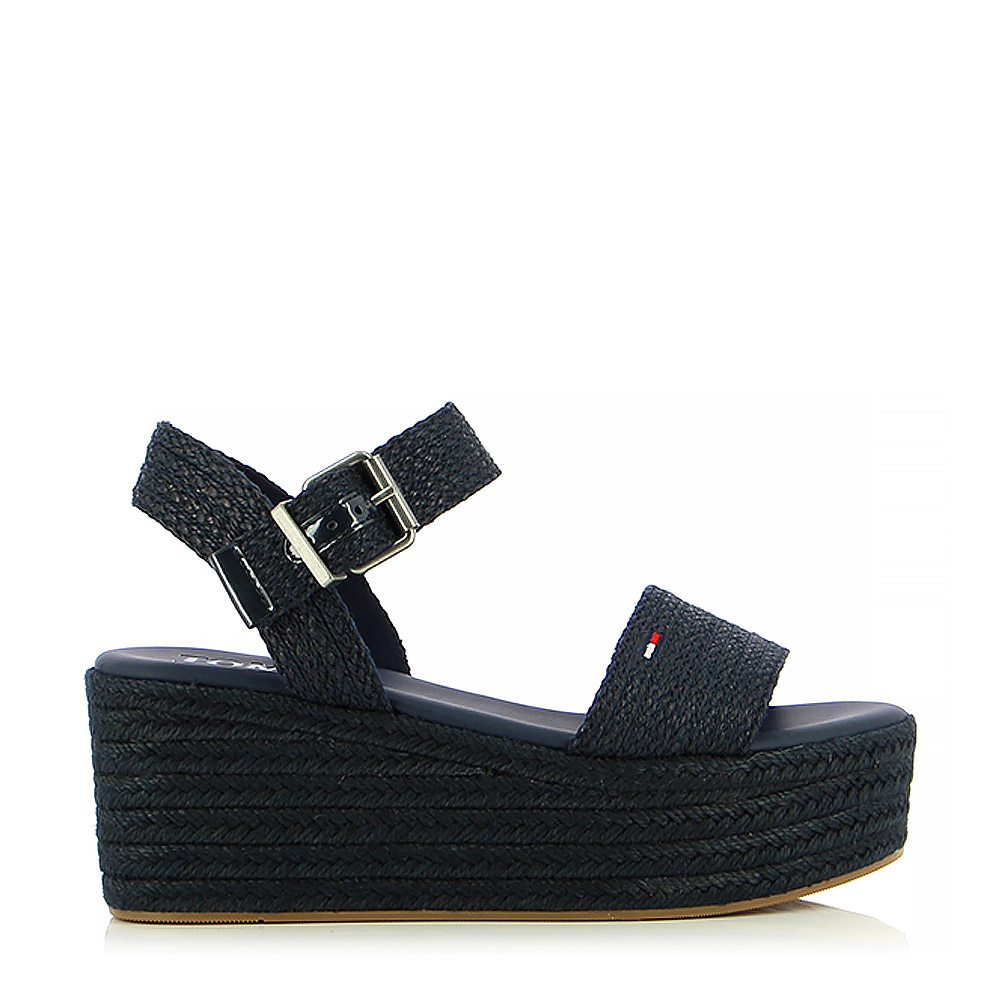 TOMMY HILFIGER – Πλατφόρμες MONOCHROME FLATFORM SANDAL ΓΥΝ. ΥΠΟΔΗΜΑ