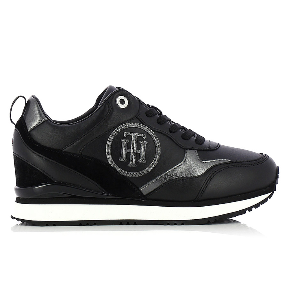 TOMMY HILFIGER – Sneakers METALLIC DRESSY WEDGE SNEAKER ΓΥΝ. ΥΠΟΔΗΜΑ