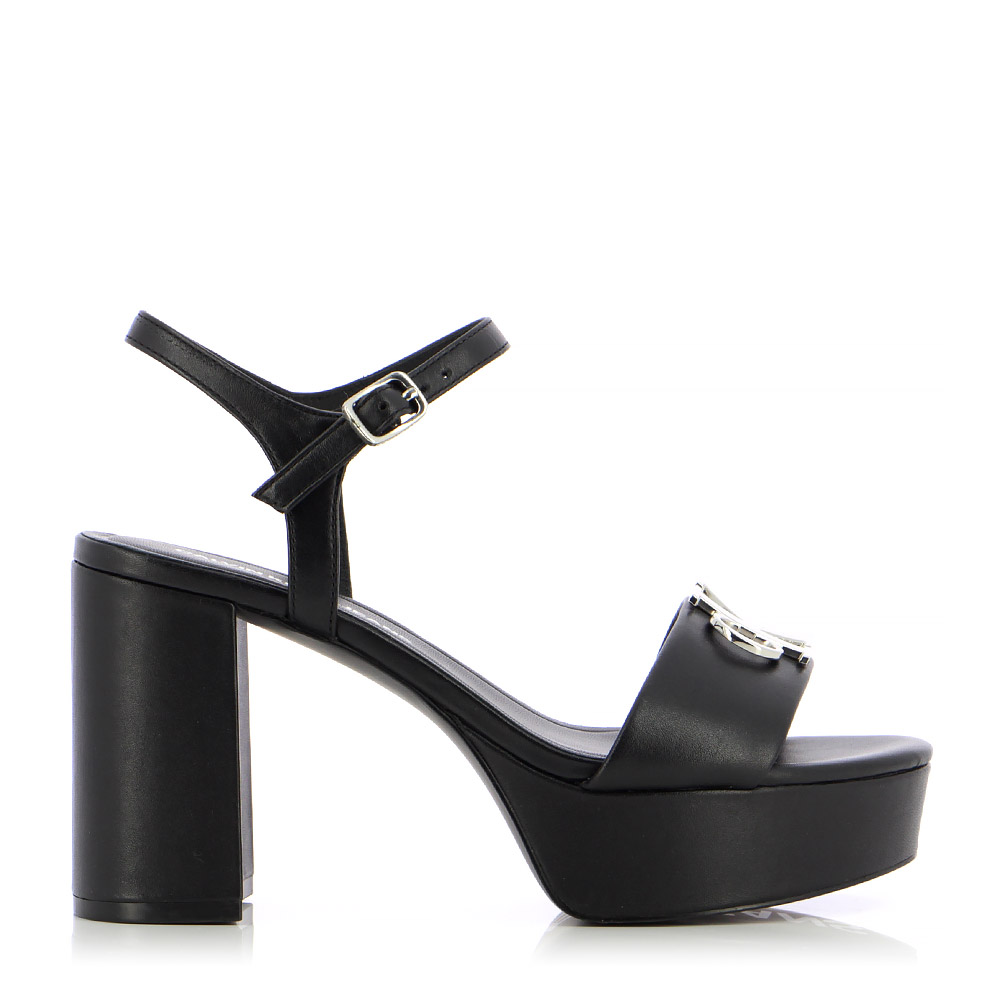 Calvin Klein – Πέδιλα HEEL SANDAL STRAP HW LTH ΓΥΝ. ΥΠΟΔΗΜΑ