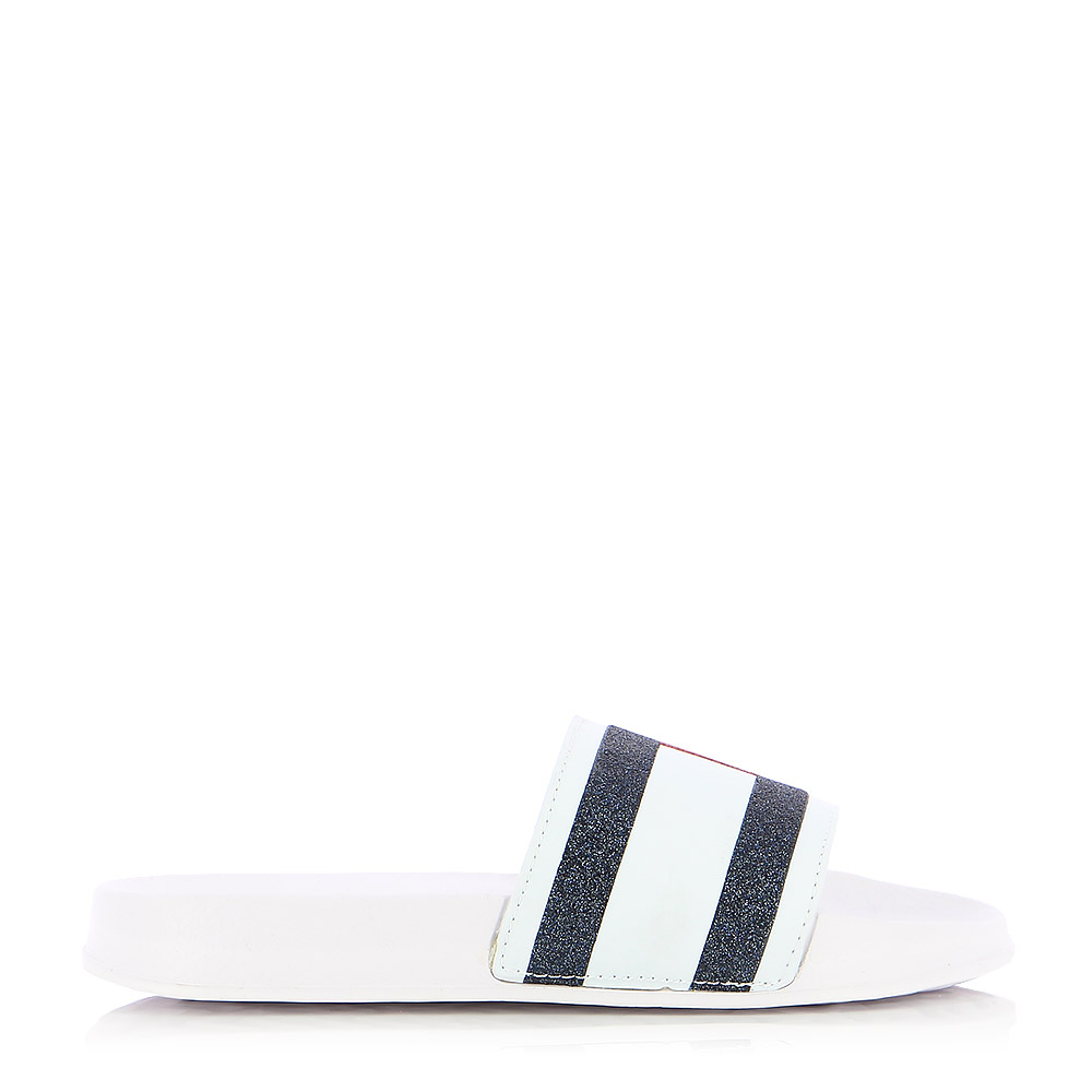 TOMMY HILFIGER – Πέδιλα FLAG PRINT POOL SLIDE ΠΑΙΔΙΚΟ ΥΠΟΔΗΜΑ 35