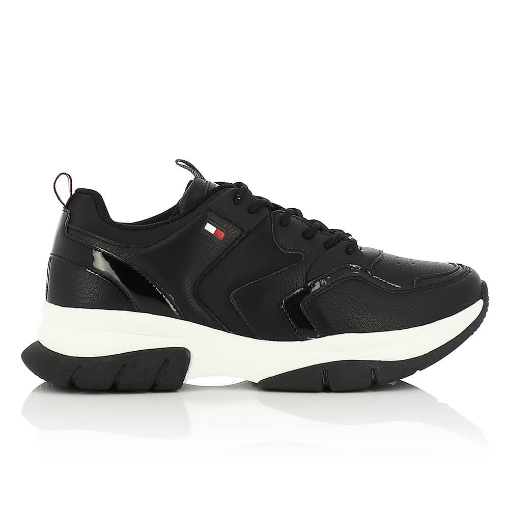 TOMMY HILFIGER – Sneakers LOW CUT LACE-UP SNEAKER BLACK ΠΑΙΔΙΚΟ ΥΠΟΔΗΜΑ Νο35-40