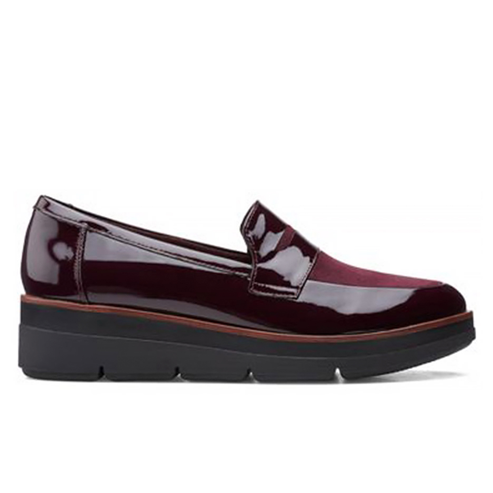 Clarks – Μοκασίνια Shaylin Step Aubergine ΓΥΝ. ΥΠΟΔΗΜΑ