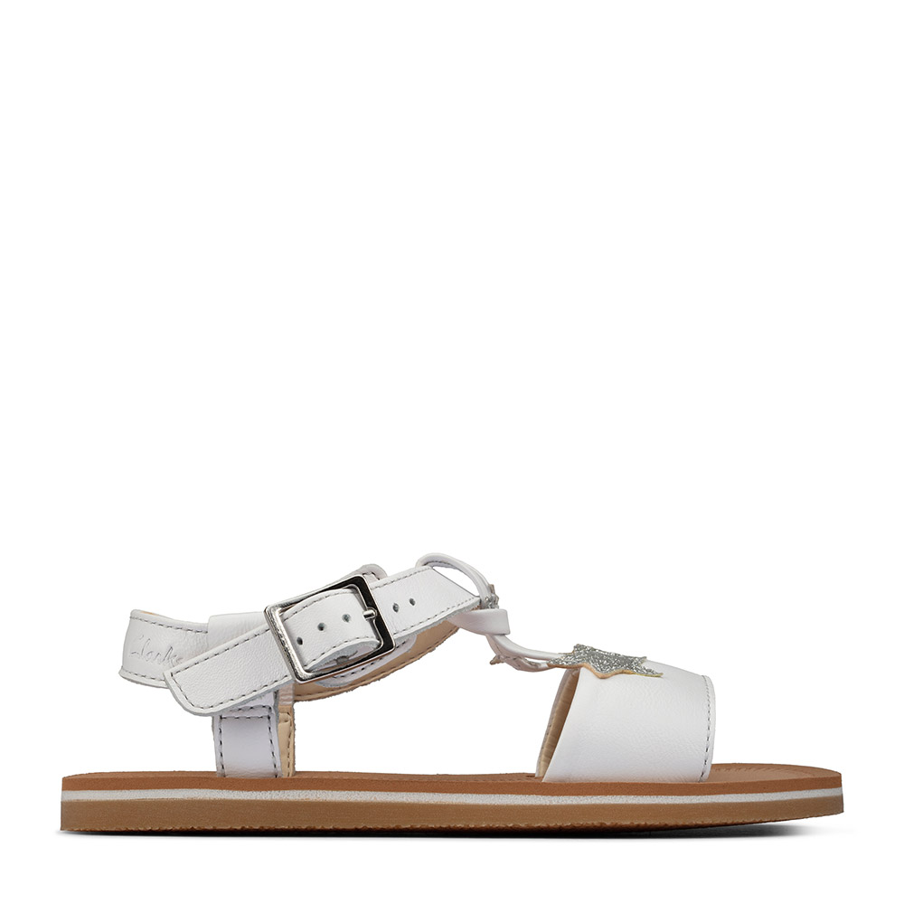Clarks – Πέδιλα Finch Summer Y White ΠΑΙΔΙΚΟ. ΥΠΟΔΗΜΑ