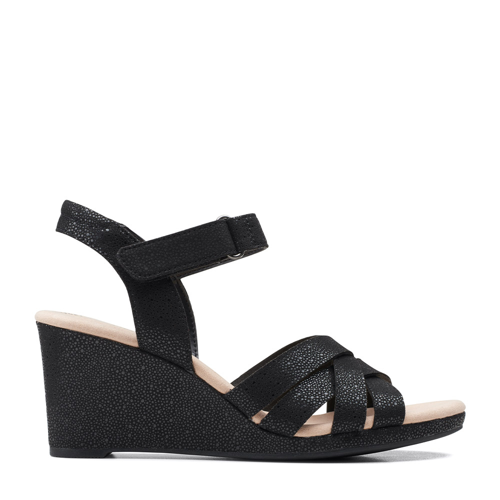 Clarks – Πλατφόρμες Lafley Leah Black ΓΥΝ. ΥΠΟΔΗΜΑ