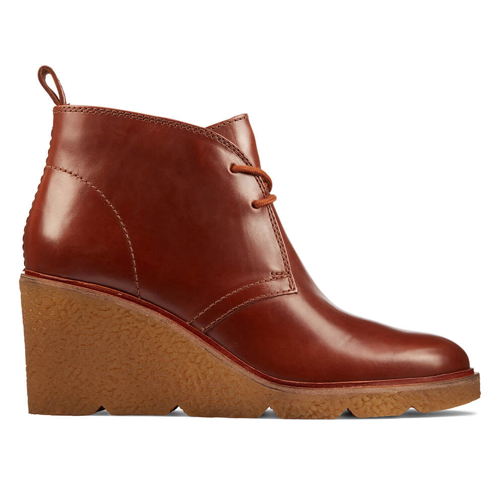 Clarks – Μποτάκια Clarkford DBT Dark Tan ΓΥΝ. ΥΠΟΔΗΜΑ